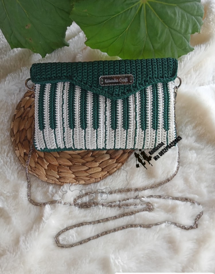 Mini bag / purse motif piano